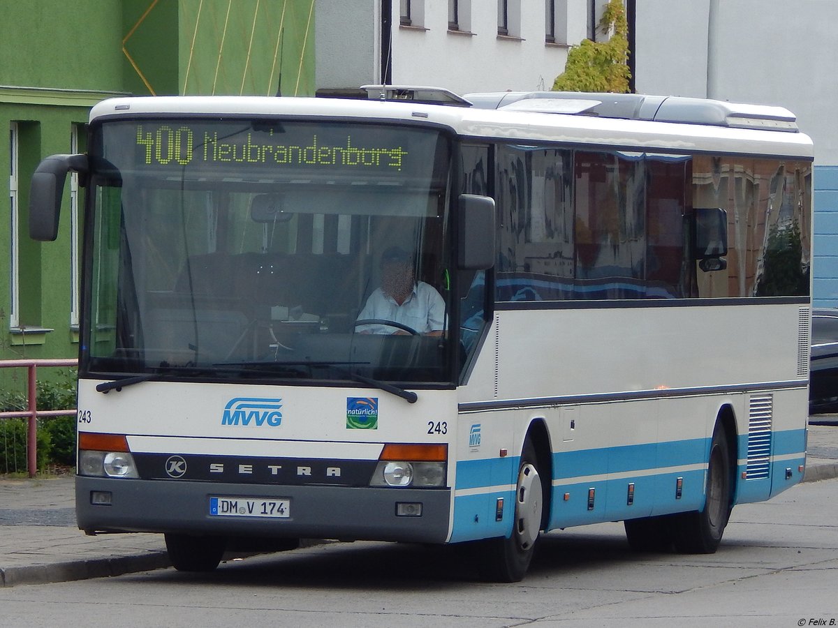 Setra 315 UL der MVVG in Neubrandenburg.