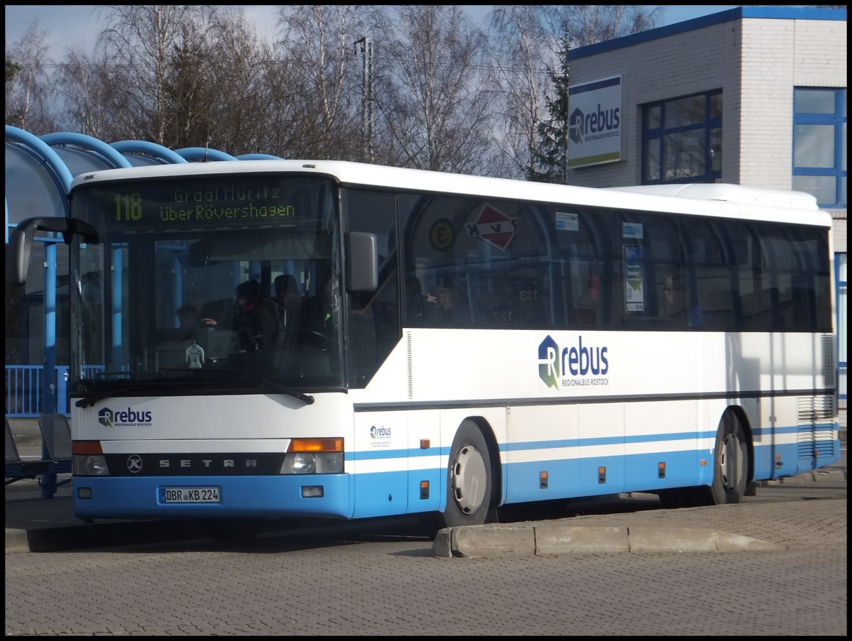 Setra 315 UL von Regionalbus Rostock in Rostock.