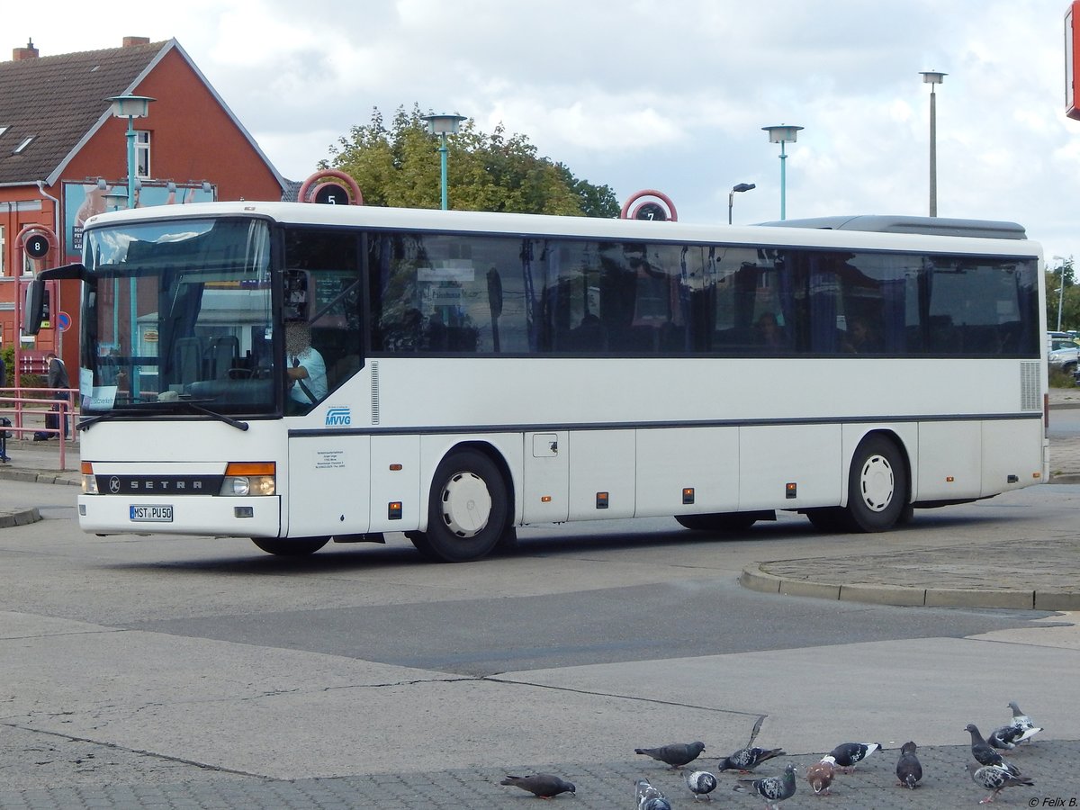 Setra 315 UL von Verkehrsunternehmen Unger aus Deutschland in Neubrandenburg.