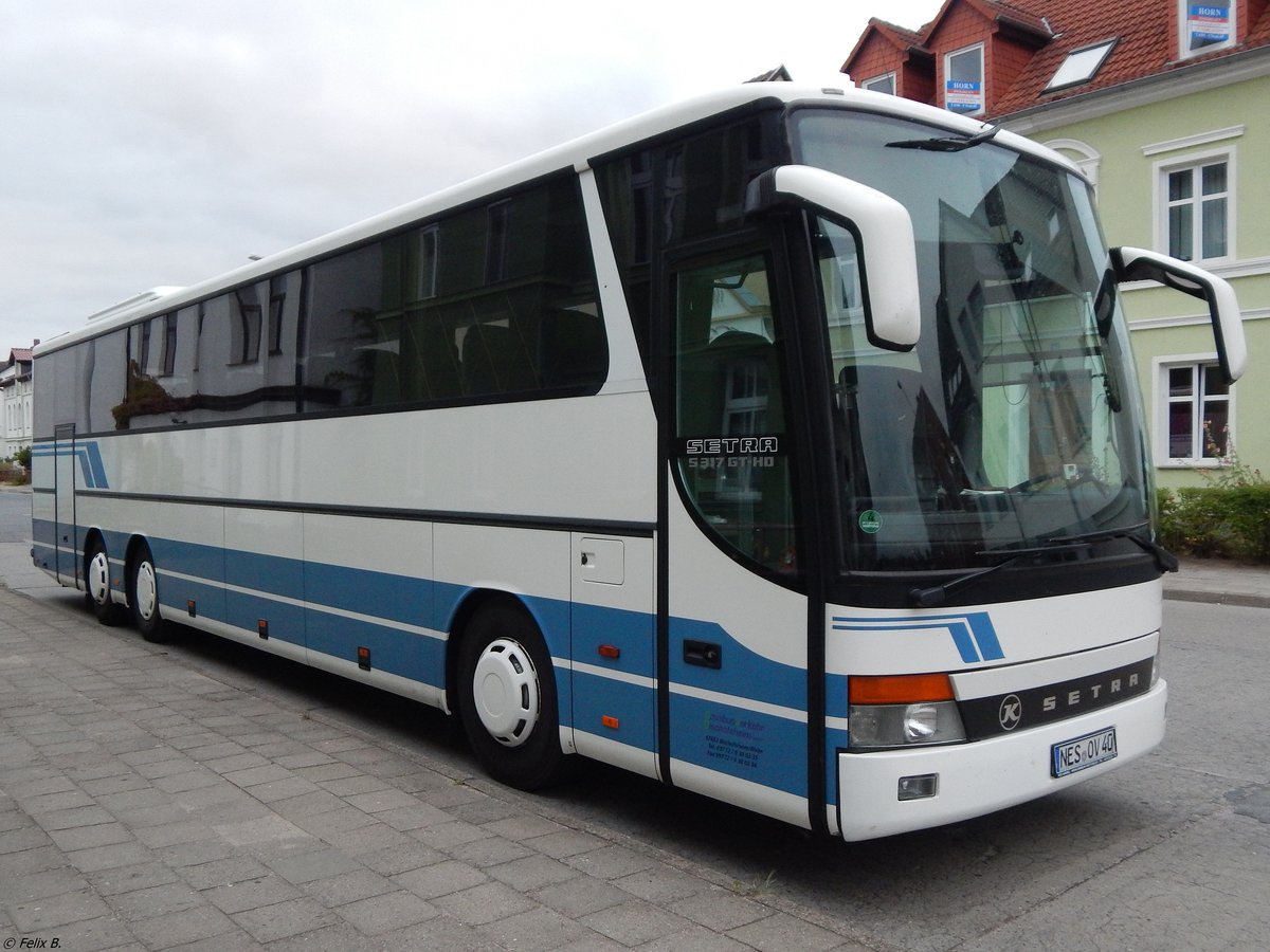 Setra 317 GT-HD der OVB Bischofsheim in Neubrandenburg.