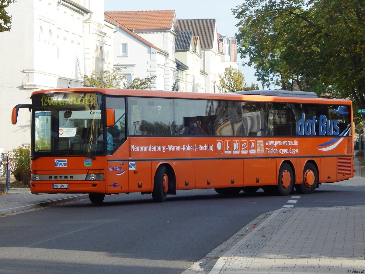 Setra 319 UL der MVVG in Neubrandenburg.