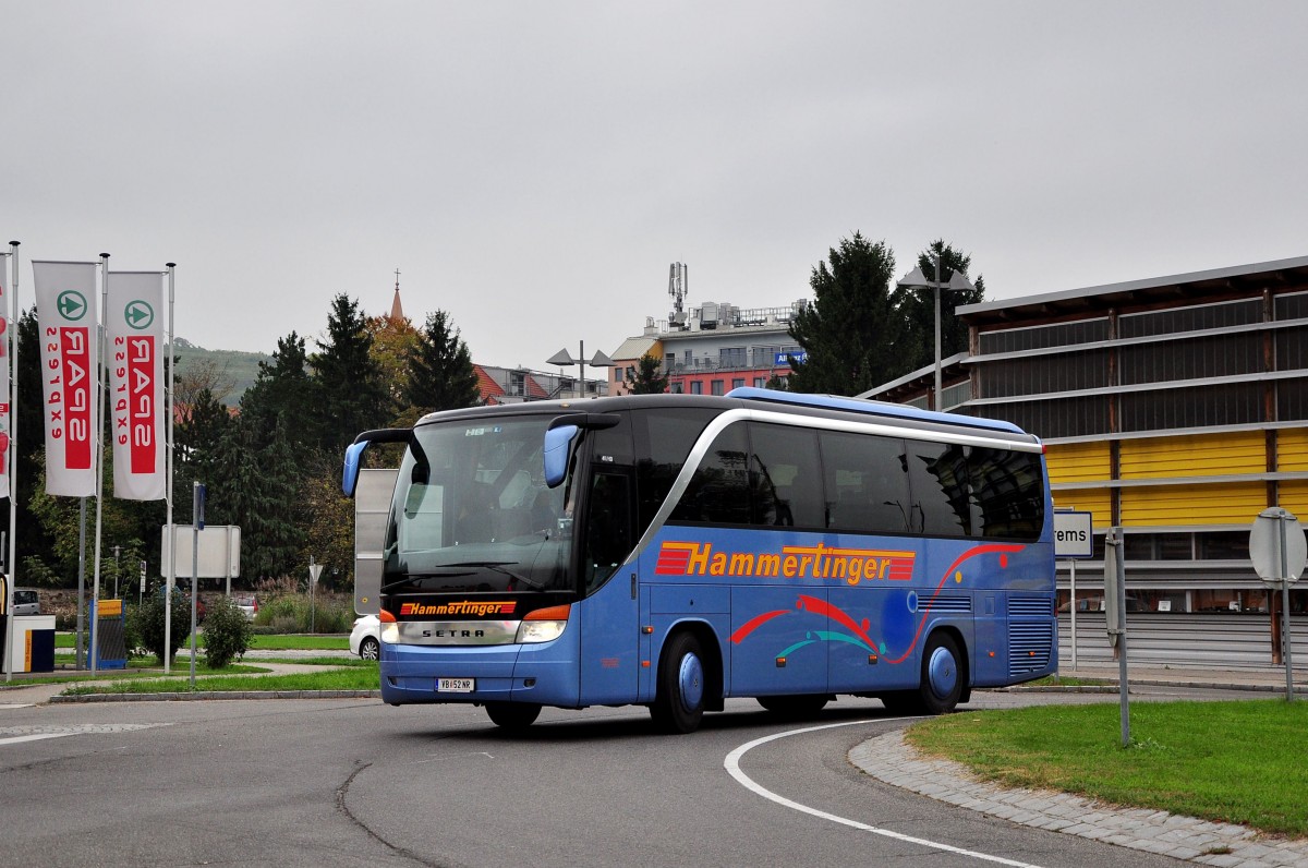 Setra 411 HD von Hammertinger aus sterreich im Okt.2014 in Krems.