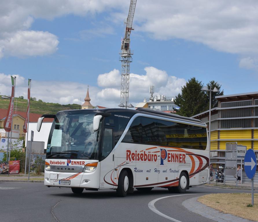 Setra 411 HD vom Reisebüro PENNER aus Österreich 06/2017 in Krems.