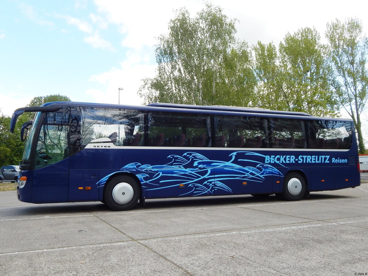 Setra 415 GT von Becker-Strelitz Reisen aus Deutschland in Neubrandenburg.