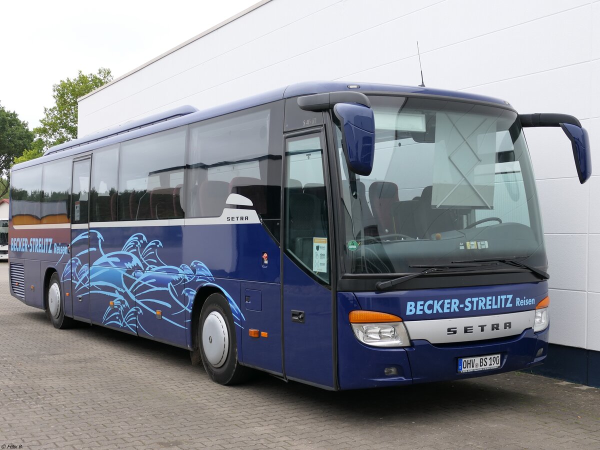 Setra 415 GT von Becker-Strelitz Reisen aus Deutschland in Neustrelitz.