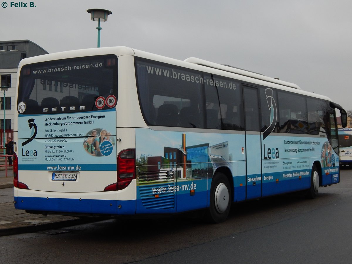 Setra 415 GT von Braasch Reisen aus Deutschland in Neubrandenburg.