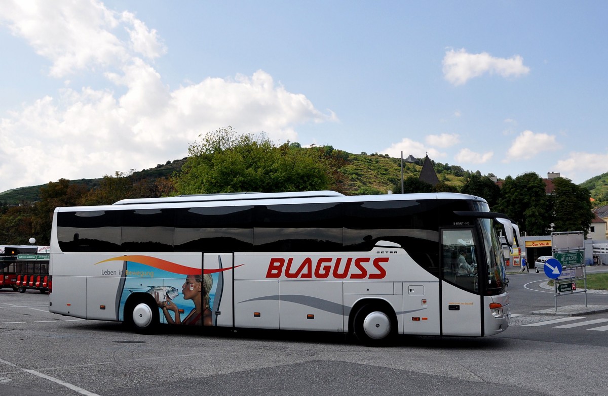 SETRA 415 GT-HD von BLAGUSS Reisen/Wien im August 2013 in Krems.