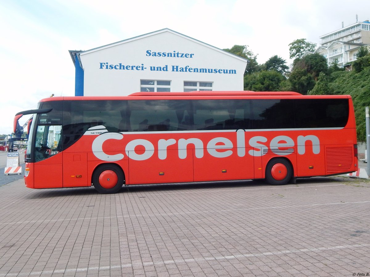 Setra 415 GT-HD von Cornelsen aus Deutschland im Stadthafen Sassnitz.