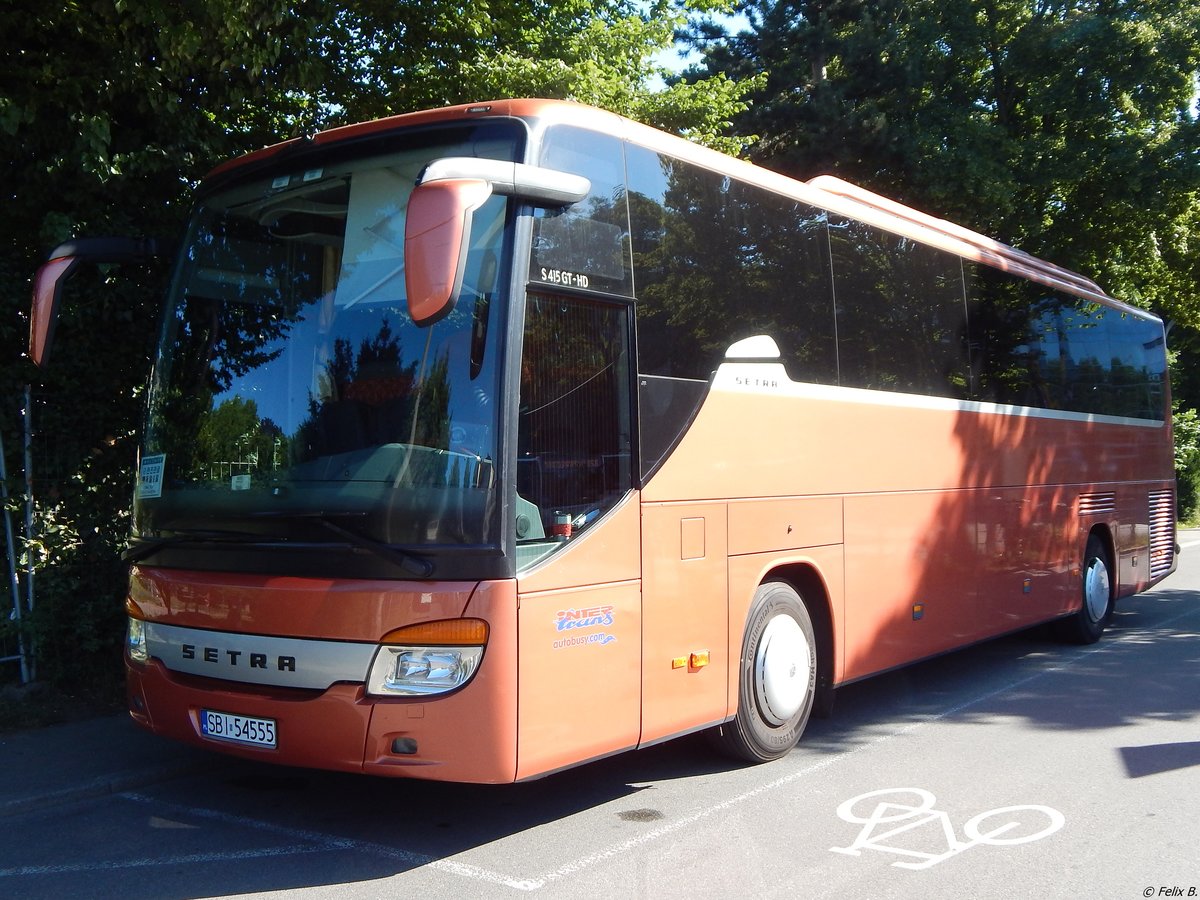 Setra 415 GT-HD von Inter-Trans aus Polen in Tbingen.