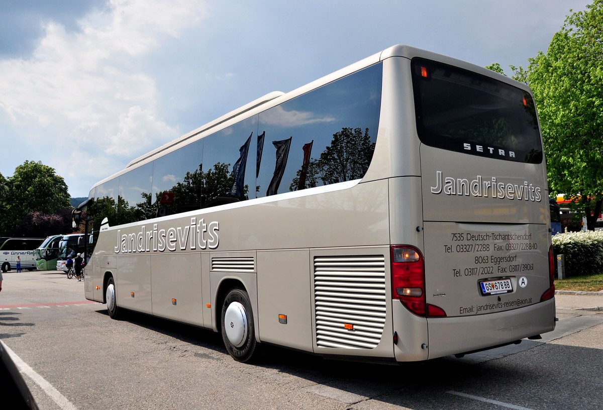 Setra 415 GT-HD von Jandrisevits aus sterreich im Mai 2014 in Krems.