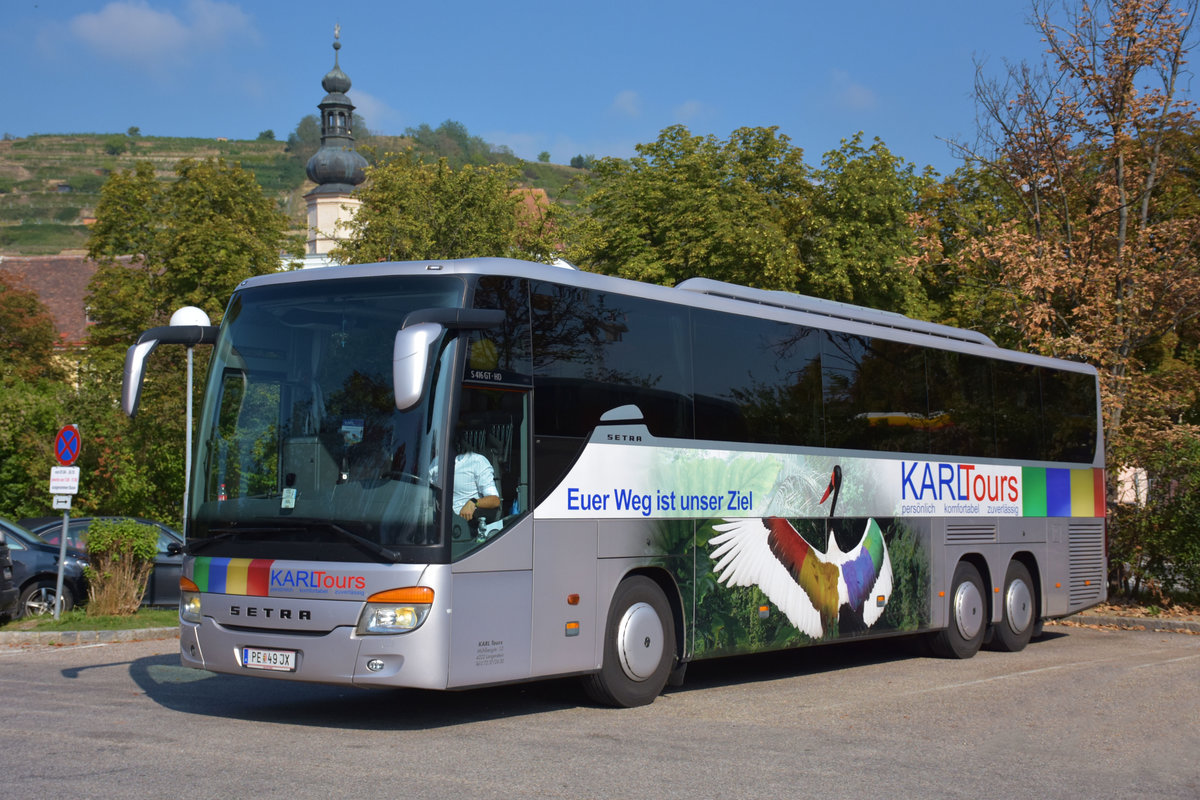 Setra 415 GT- HD von Karl Tours aus sterreich 2017 in Krems.