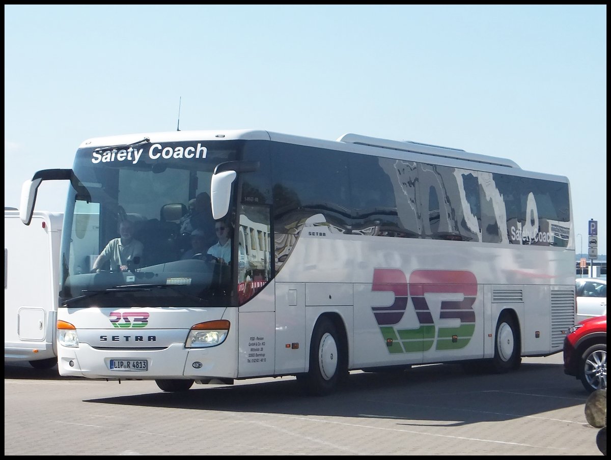 Setra 415 GT-HD von RSB-Reisen aus Deutschland im Stadthafen Sassnitz.