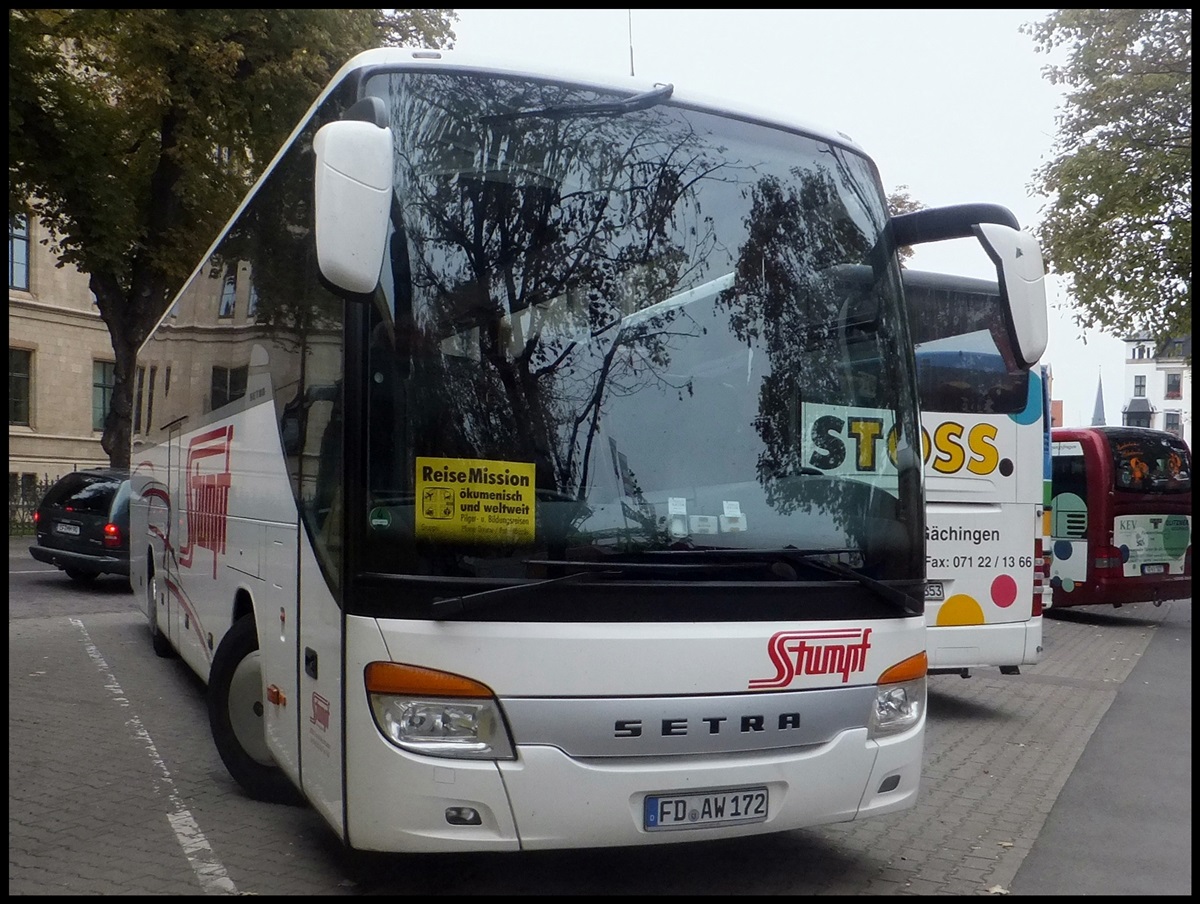 Setra 415 GT-HD von Stumpf aus Deutschland in Erfurt.