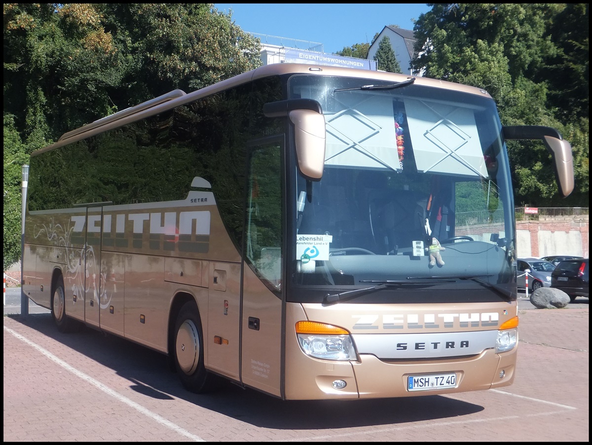 Setra 415 GT-HD von Zelltho aus Deutschland im Stadthafen Sassnitz.