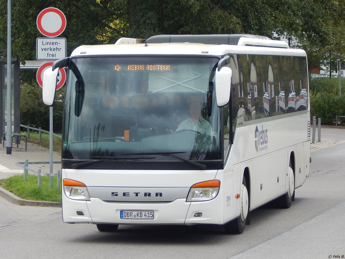 Setra 415 GT von Regionalbus Rostock in Waren. 