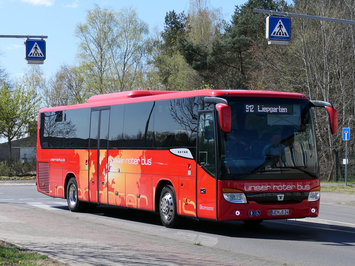 Setra 415 H von URB aus Deutschland in Ueckermünde.