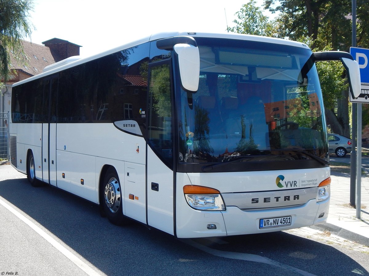 Setra 415 H der VVR in Neustrelitz.