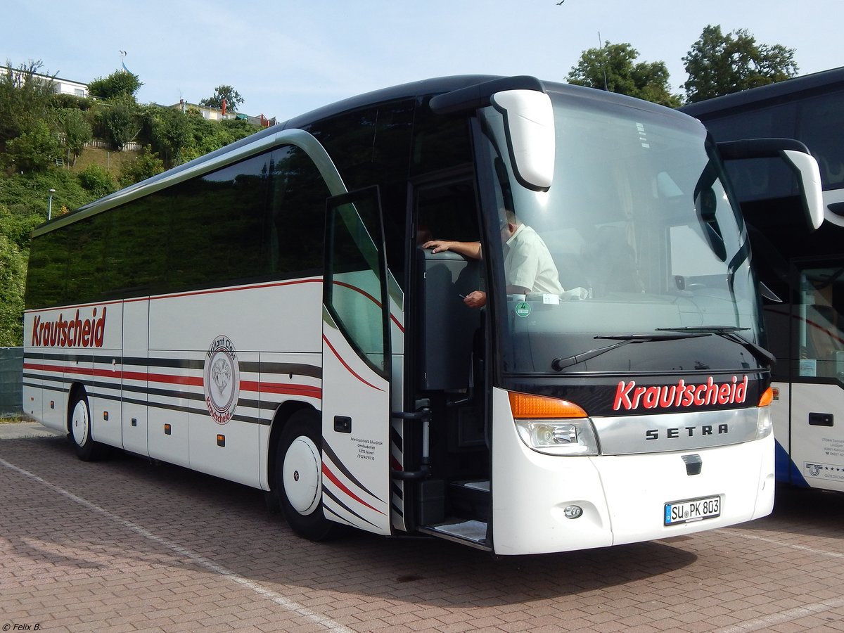 Setra 415 HD von Krautscheid aus Deutschland im Stadthafen Sassnitz.