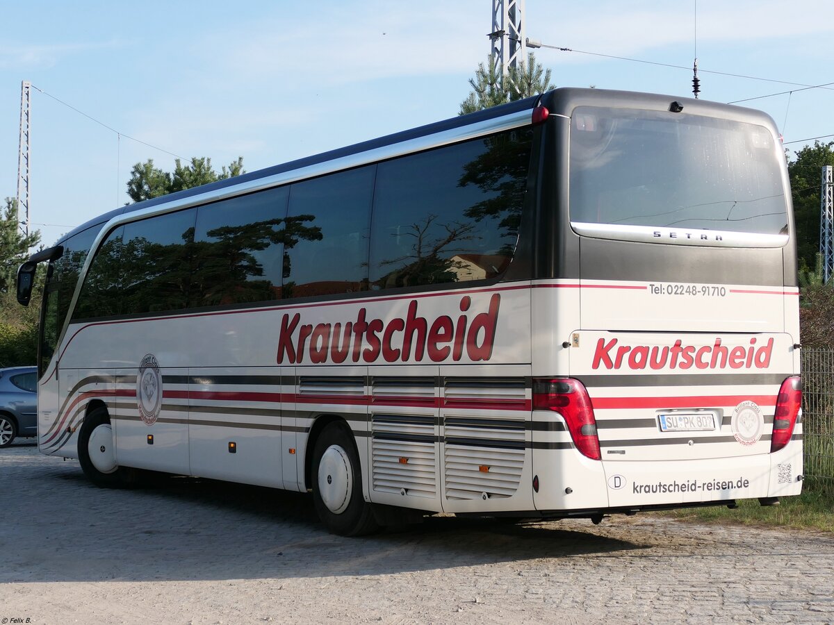 Setra 415 HD von Krautscheid aus Deutschland in Binz. 