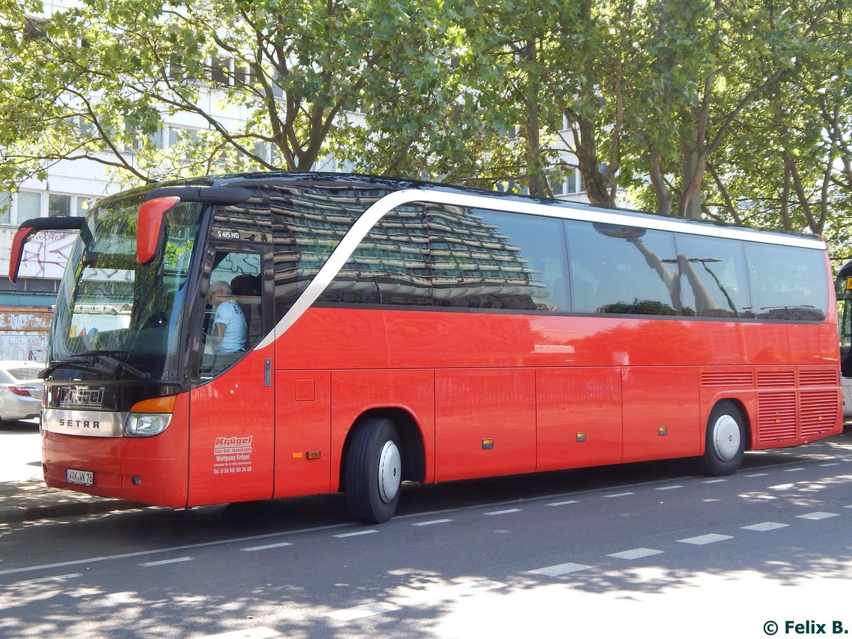 Setra 415 HD von Krügel aus Deutschland in Berlin.