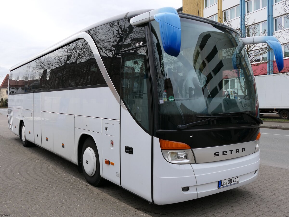 Setra 415 HD von OVK Bustrade & Travelservice aus Deutschland in Neubrandenburg.