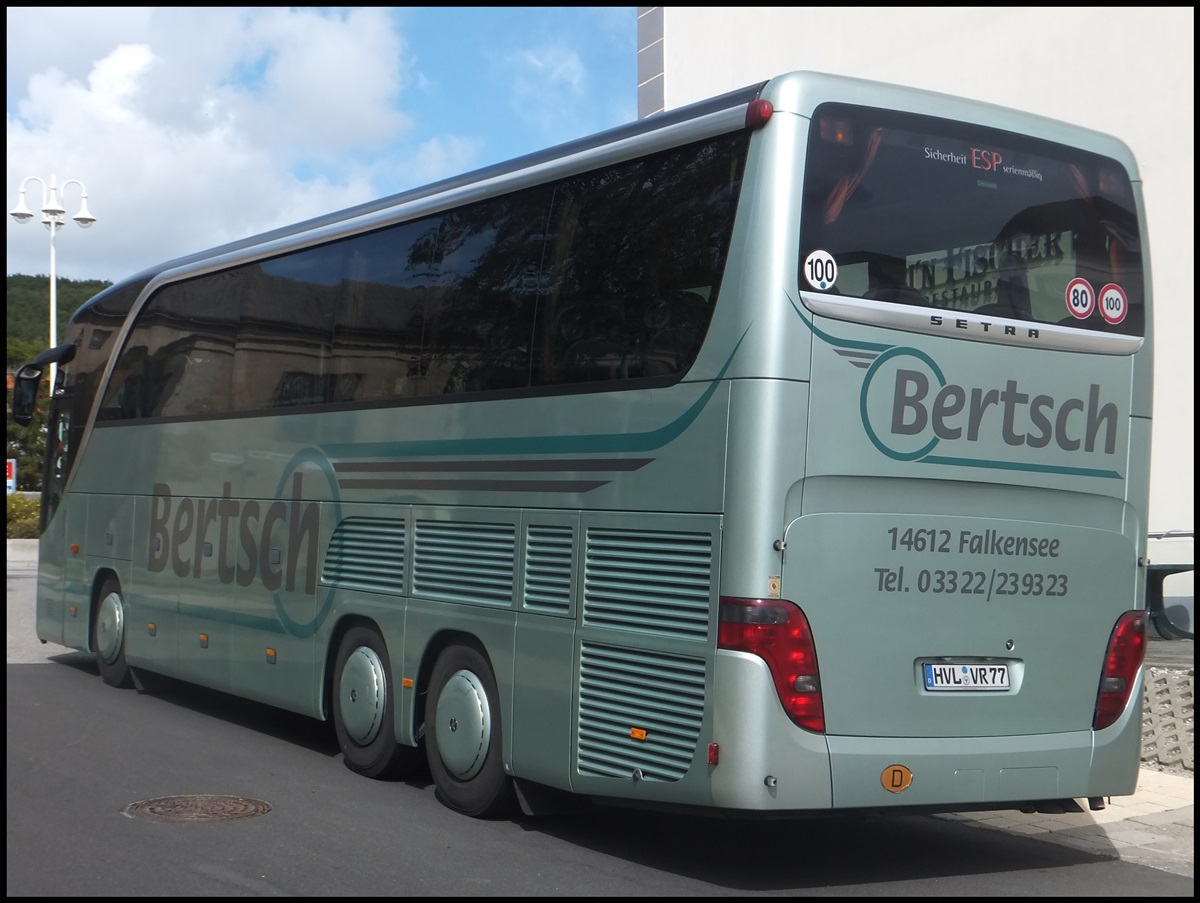 Setra 415 HDH von Bertsch aus Deutschland in Sassnitz.