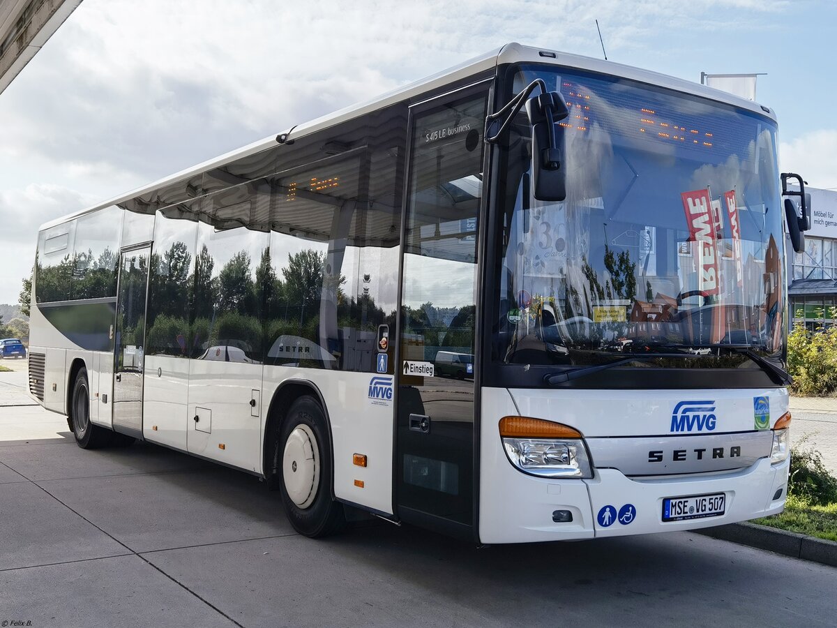 Setra 415 LE Business der MVVG (ex Fecht, KN-GF 90) in Waren.