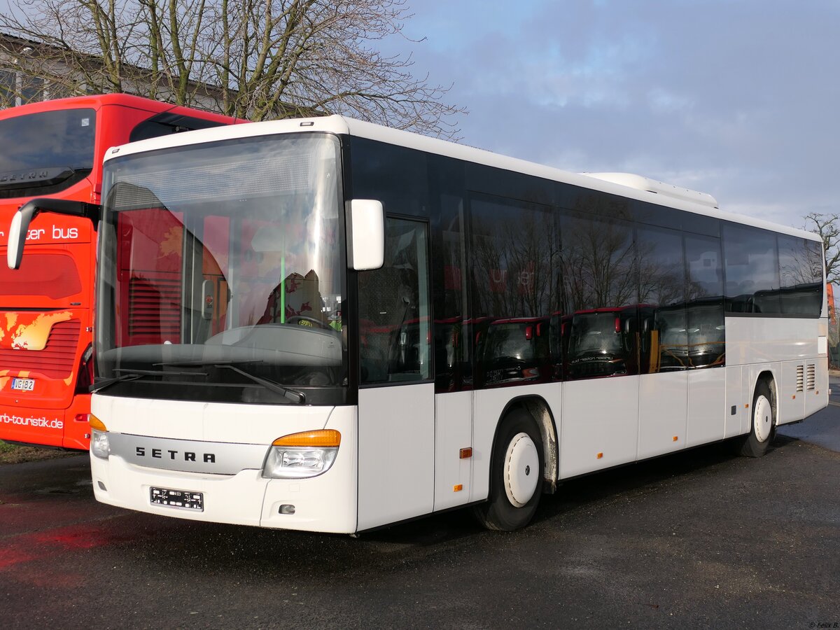 Setra 415 LE Business von URB aus Deutschland (ex Tropical Islands - LDS-TI 111) in Ueckermünde.