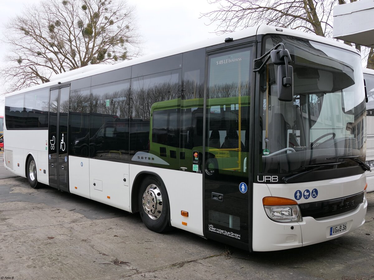 Setra 415 LE Business von URB aus Deutschland (ex  Walter Gerber Omnibushandel - STA-GO 808) in Ueckermünde.