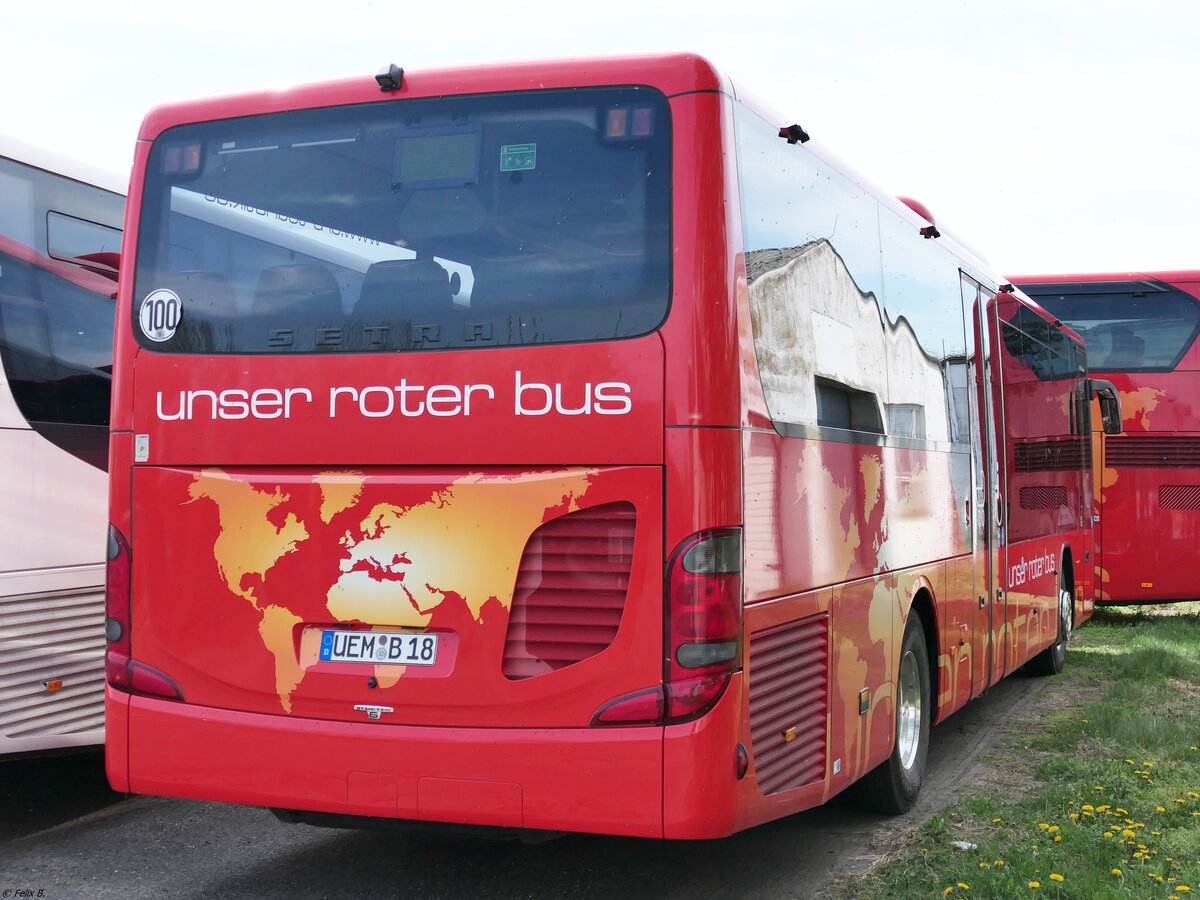 Setra 415 LE Business von URB aus Deutschland (ex KM-B 41) in Ueckermünde.