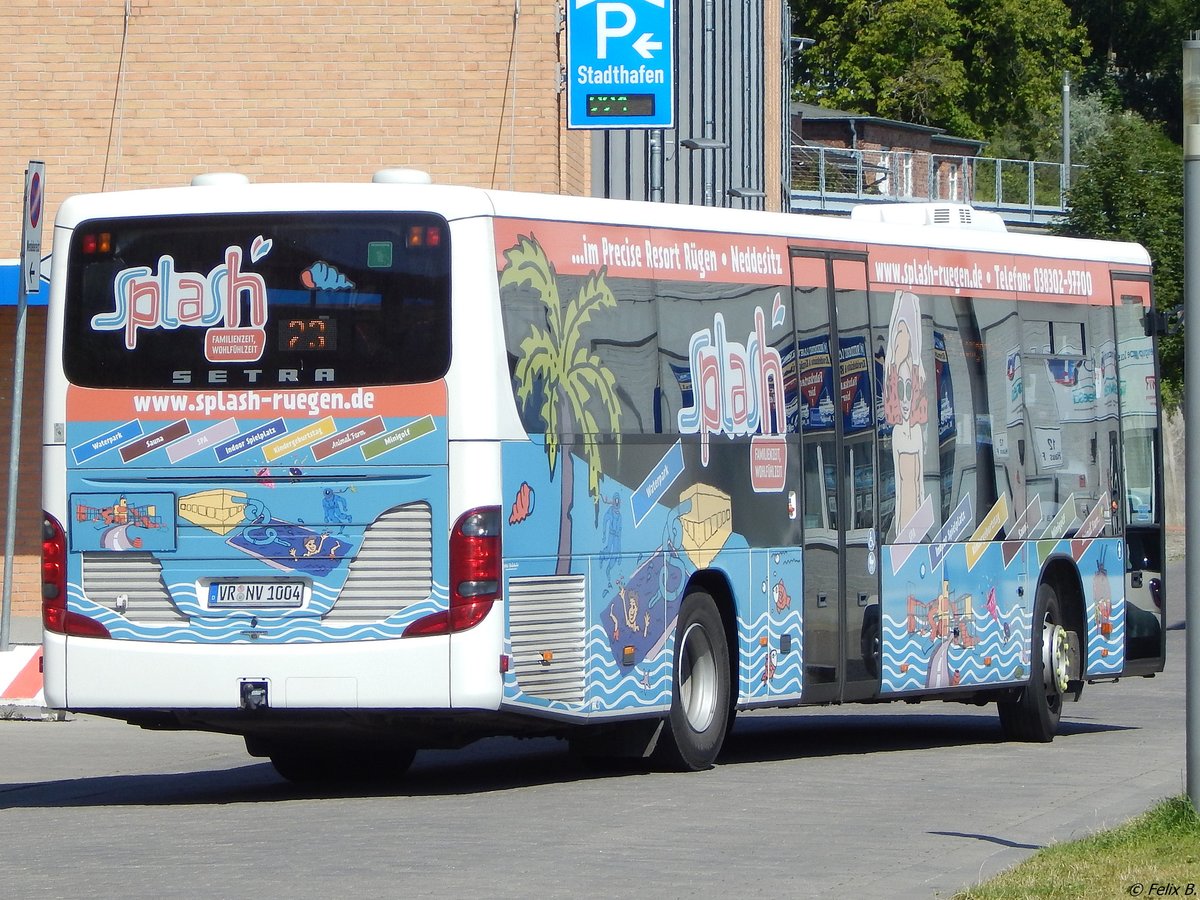 Setra 415 LE Business der VVR im Stadthafen Sassnitz.