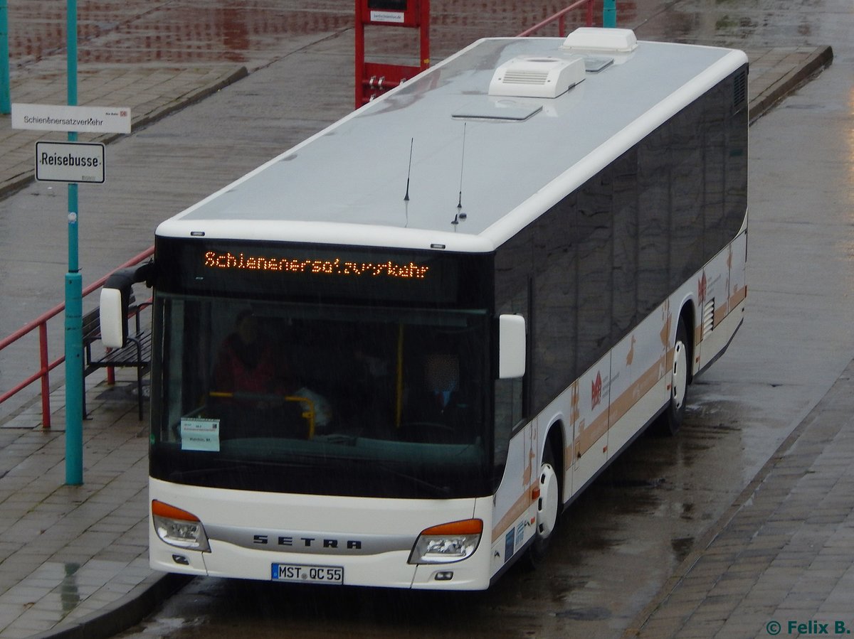 Setra 415 NF von Becker-Strelitz Reisen aus Deutschland in Neubrandenburg.