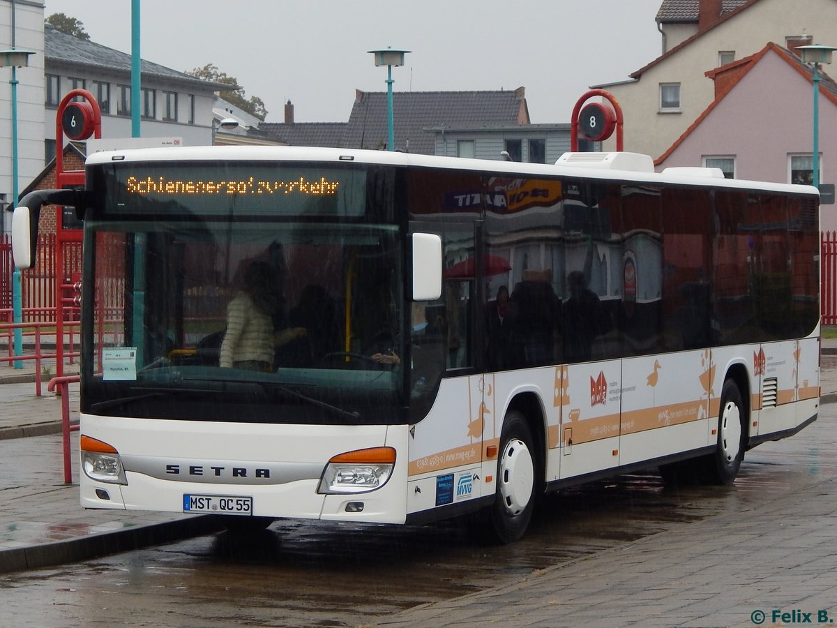 Setra 415 NF von Becker-Strelitz Reisen aus Deutschland in Neubrandenburg.