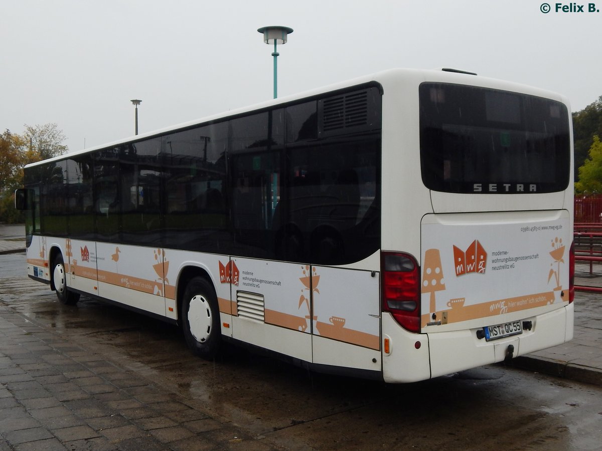 Setra 415 NF von Becker-Strelitz Reisen aus Deutschland in Neubrandenburg.