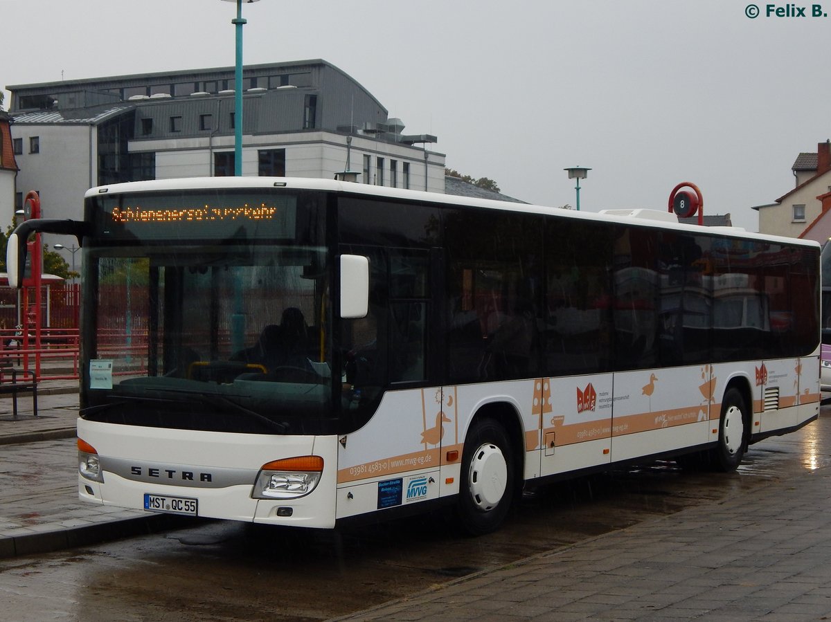 Setra 415 NF von Becker-Strelitz Reisen aus Deutschland in Neubrandenburg.