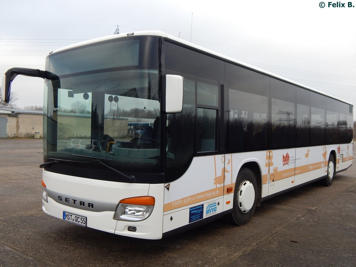 Setra 415 NF von Becker-Strelitz Reisen aus Deutschland in Neubrandenburg.