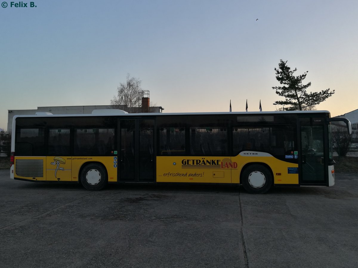 Setra 415 NF von Becker-Strelitz Reisen aus Deutschland in Neubrandenburg.