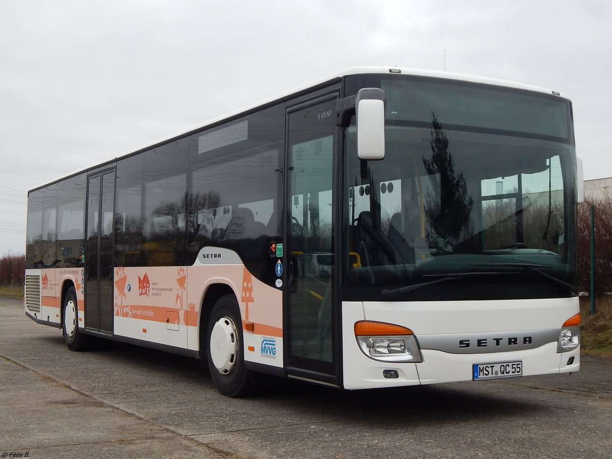 Setra 415 NF von Becker-Strelitz Reisen aus Deutschland in Neubrandenburg. 