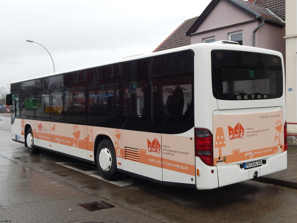 Setra 415 NF von Becker-Strelitz Reisen aus Deutschland in Neubrandenburg. 