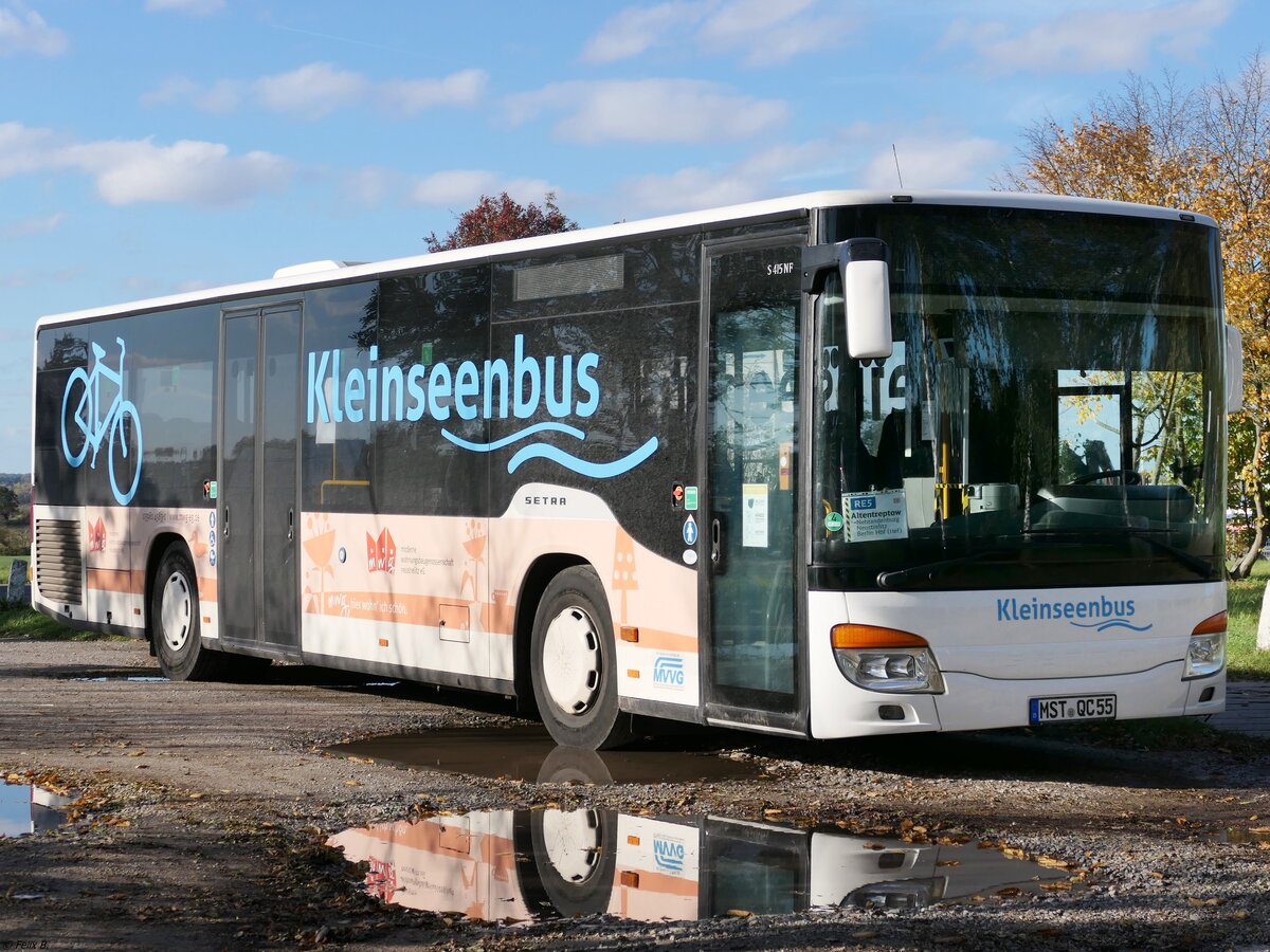 Setra 415 NF von Becker-Strelitz Reisen aus Deutschland in Neubrandenburg.