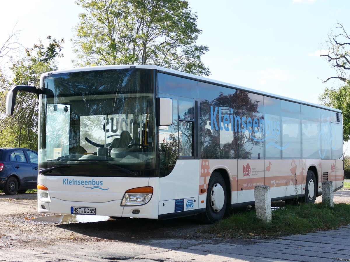 Setra 415 NF von Becker-Strelitz Reisen aus Deutschland in Neubrandenburg.