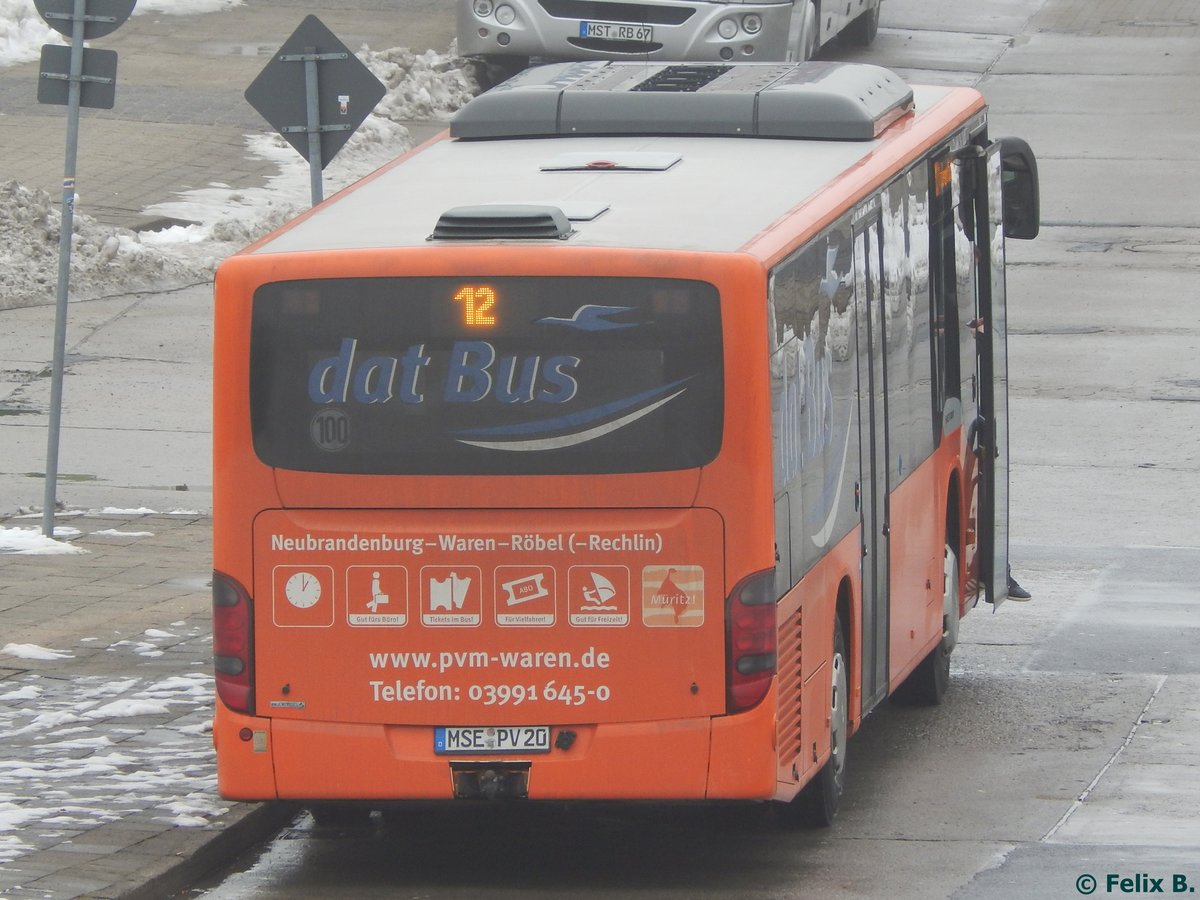 Setra 415 NF der PVM Waren in Neubrandenburg.