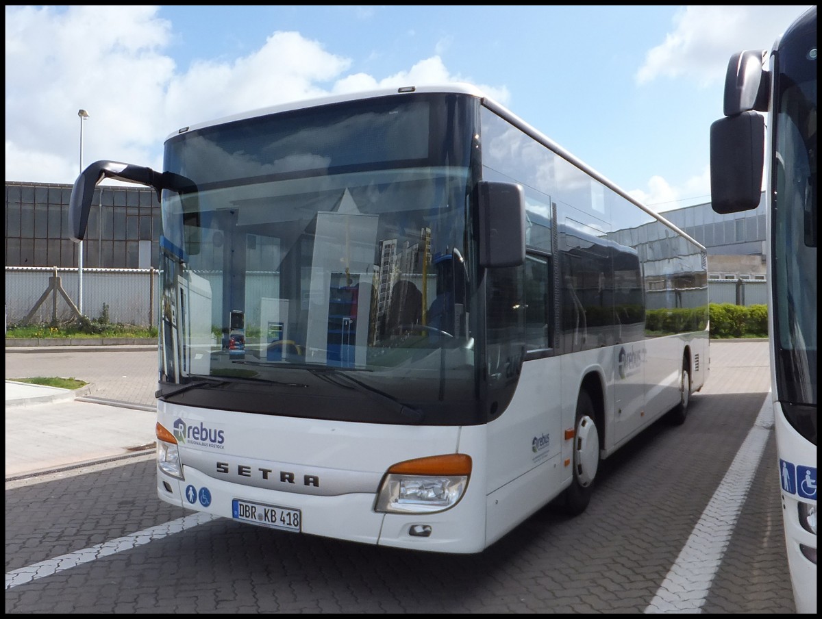 Setra 415 NF von Regionalbus Rostock in Rostock.