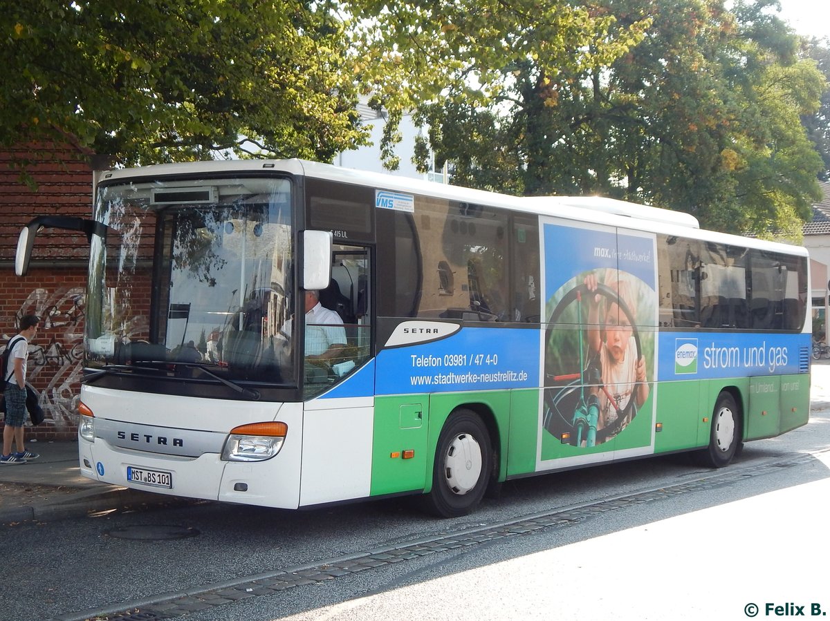 Setra 415 UL von Becker-Strelitz Reisen aus Deutschland in Güstrow.