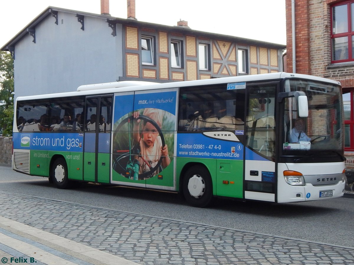 Setra 415 UL von Becker-Strelitz Reisen aus Deutschland in Güstrow.