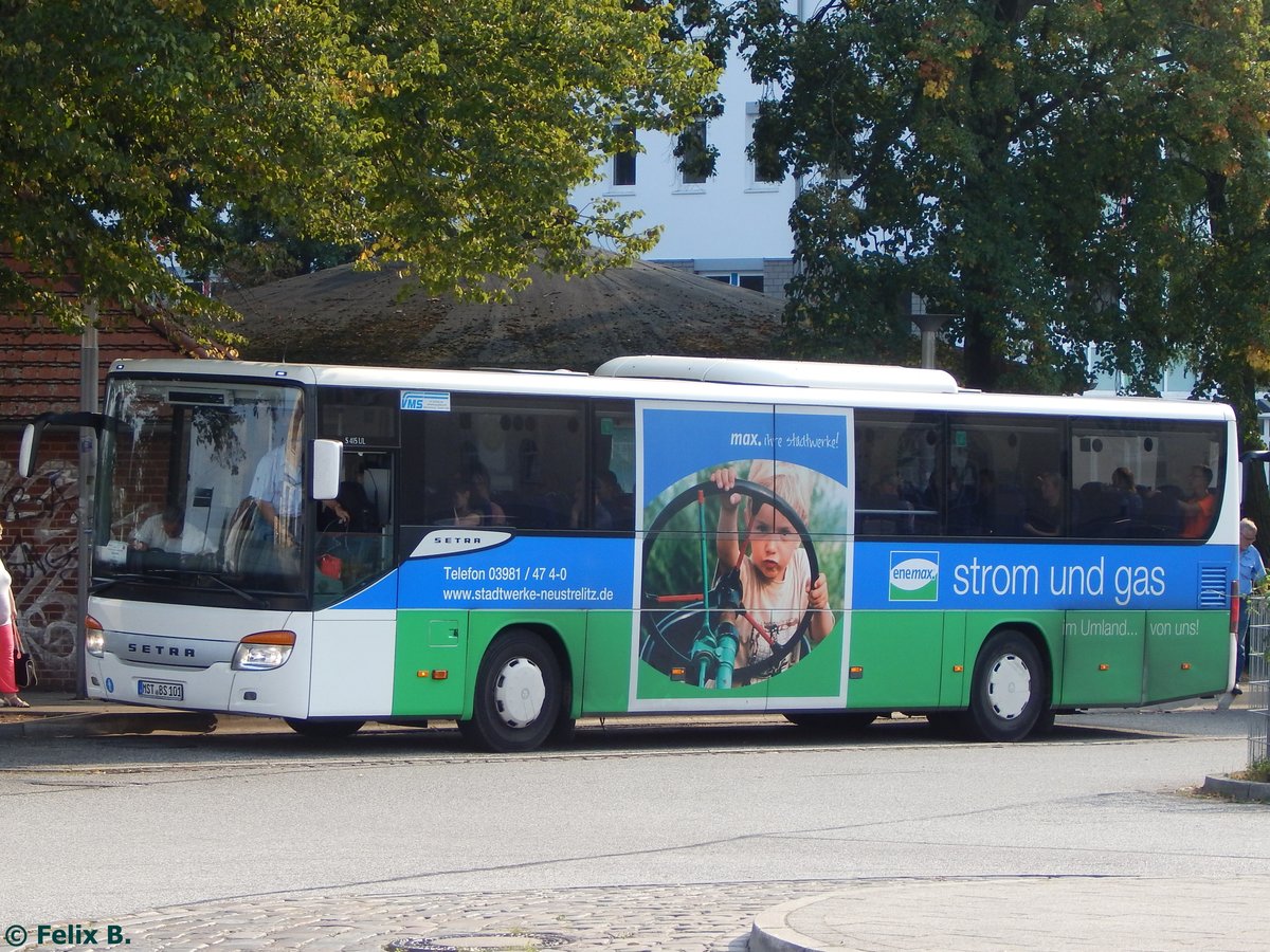 Setra 415 UL von Becker-Strelitz Reisen aus Deutschland in Güstrow.