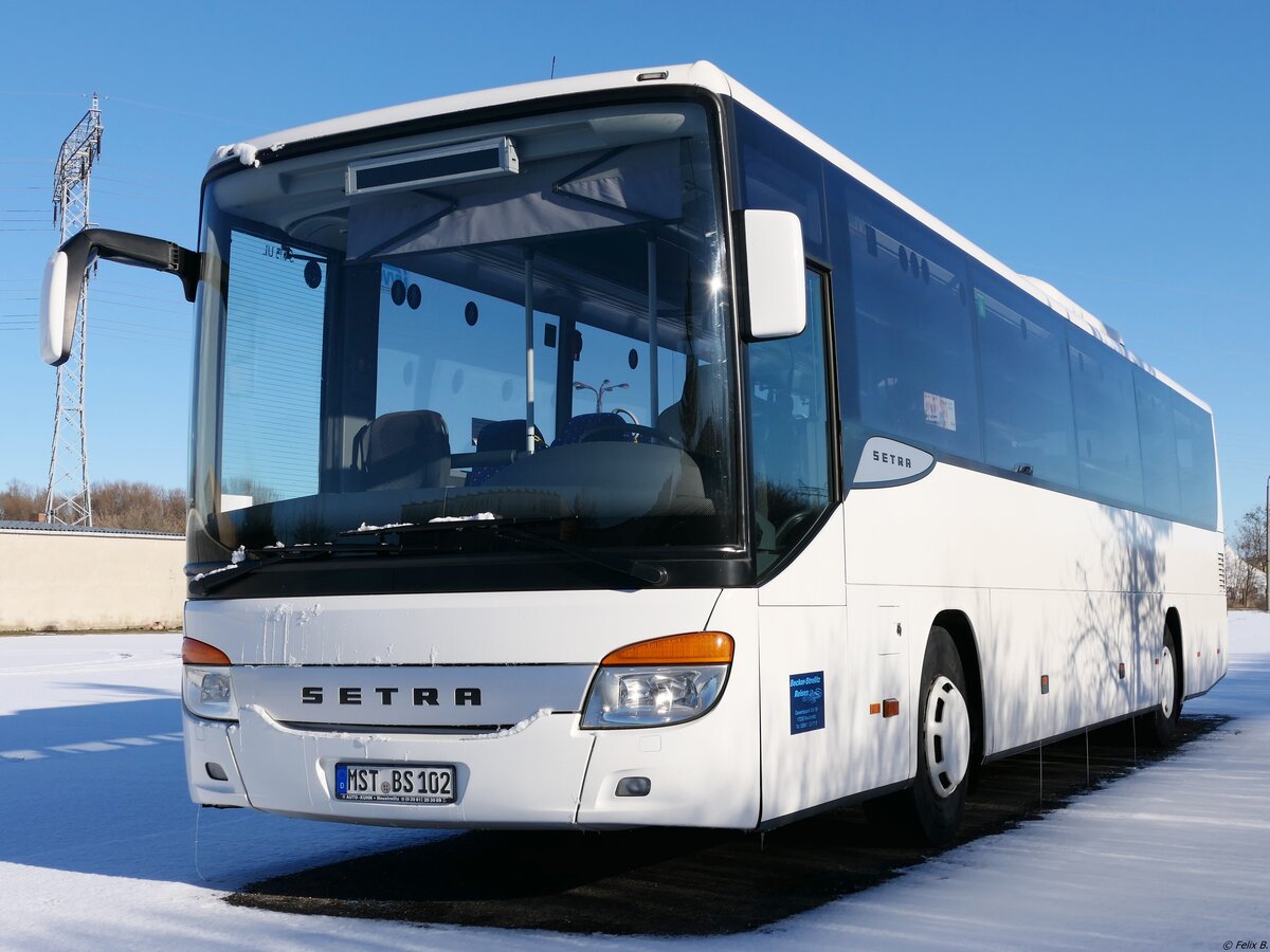 Setra 415 UL von Becker-Strelitz Reisen aus Deutschland in Neubrandenburg.