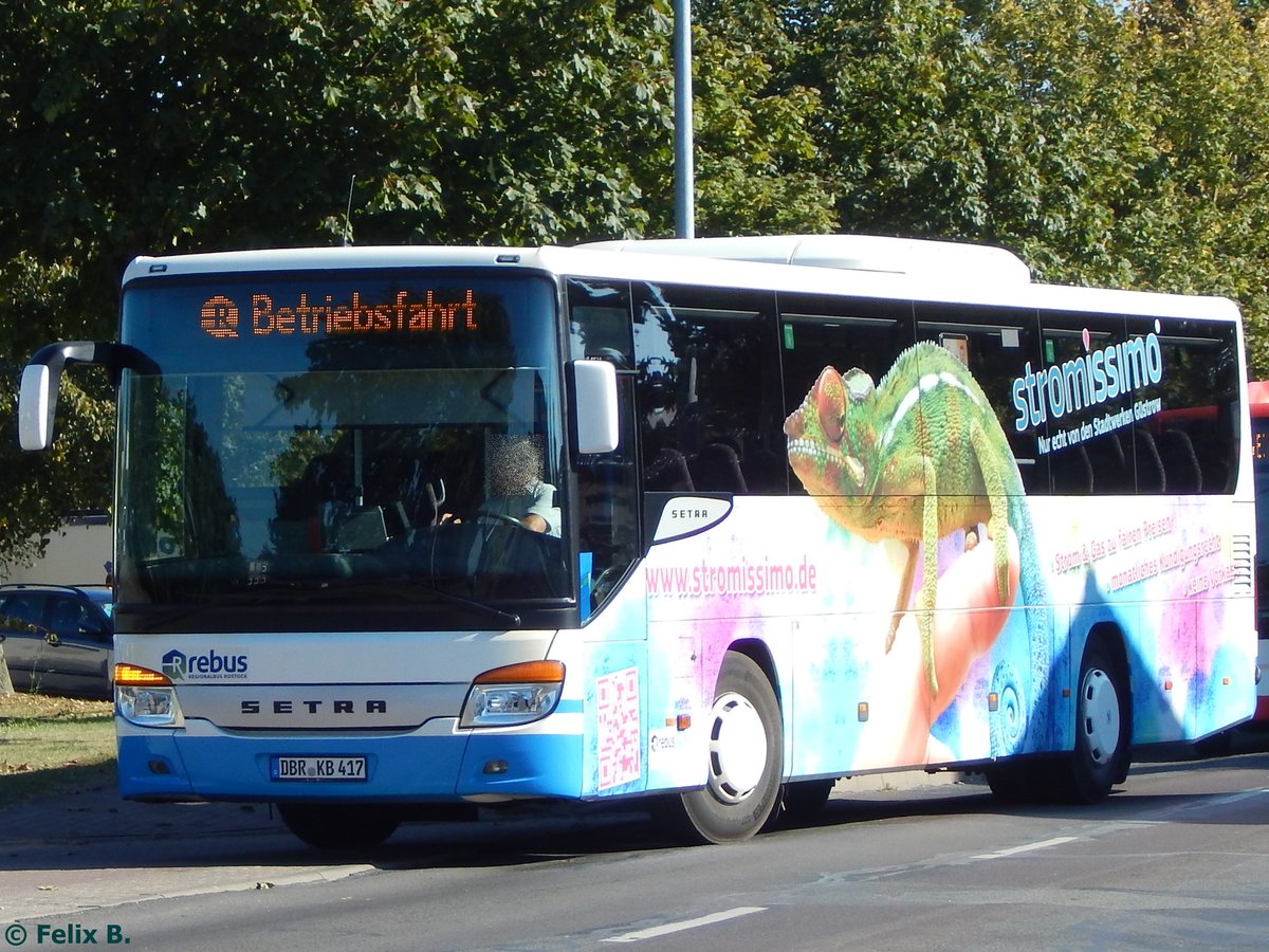 Setra 415 UL von Regionalbus Rostock in Güstrow. 