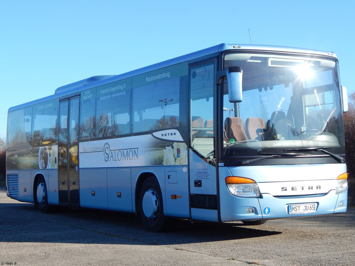 Setra 415 UL von Unger aus Deutschland in Neubrandenburg.