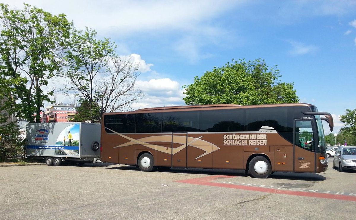 Setra 4156 GT von Schlager Busreisen aus sterreich 05/2018 in Krems.